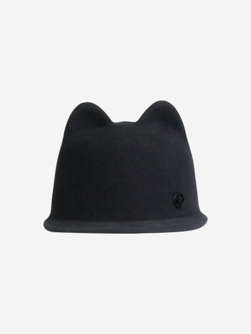 Black cap with ears Hats Maison Michel 