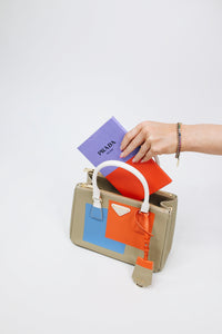 Prada Multicolour small Galleria Saffiano Special Edition bag