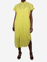 Load image into Gallery viewer, Yellow embroidered dress with slip - size IT 42 Dresses Nude 
