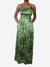 Load image into Gallery viewer, Green floral slip dress - size M Dresses Bertioli 
