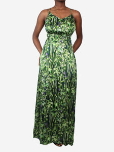 Bertioli Green floral slip dress - size M