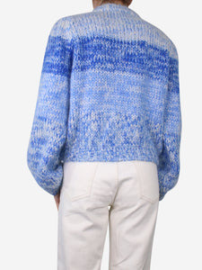 Ganni Blue mohair-wool blend jumper - size L