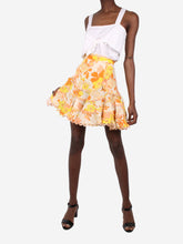 Load image into Gallery viewer, Orange floral skirt - size 1 Skirts Zimmermann 

