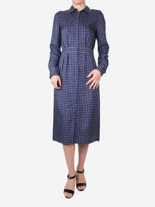Gabriela Hearst Blue silk polka-dot midi dress - size IT 42