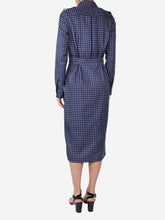 Load image into Gallery viewer, Blue silk polka-dot midi dress - size IT 42 Dresses Gabriela Hearst 
