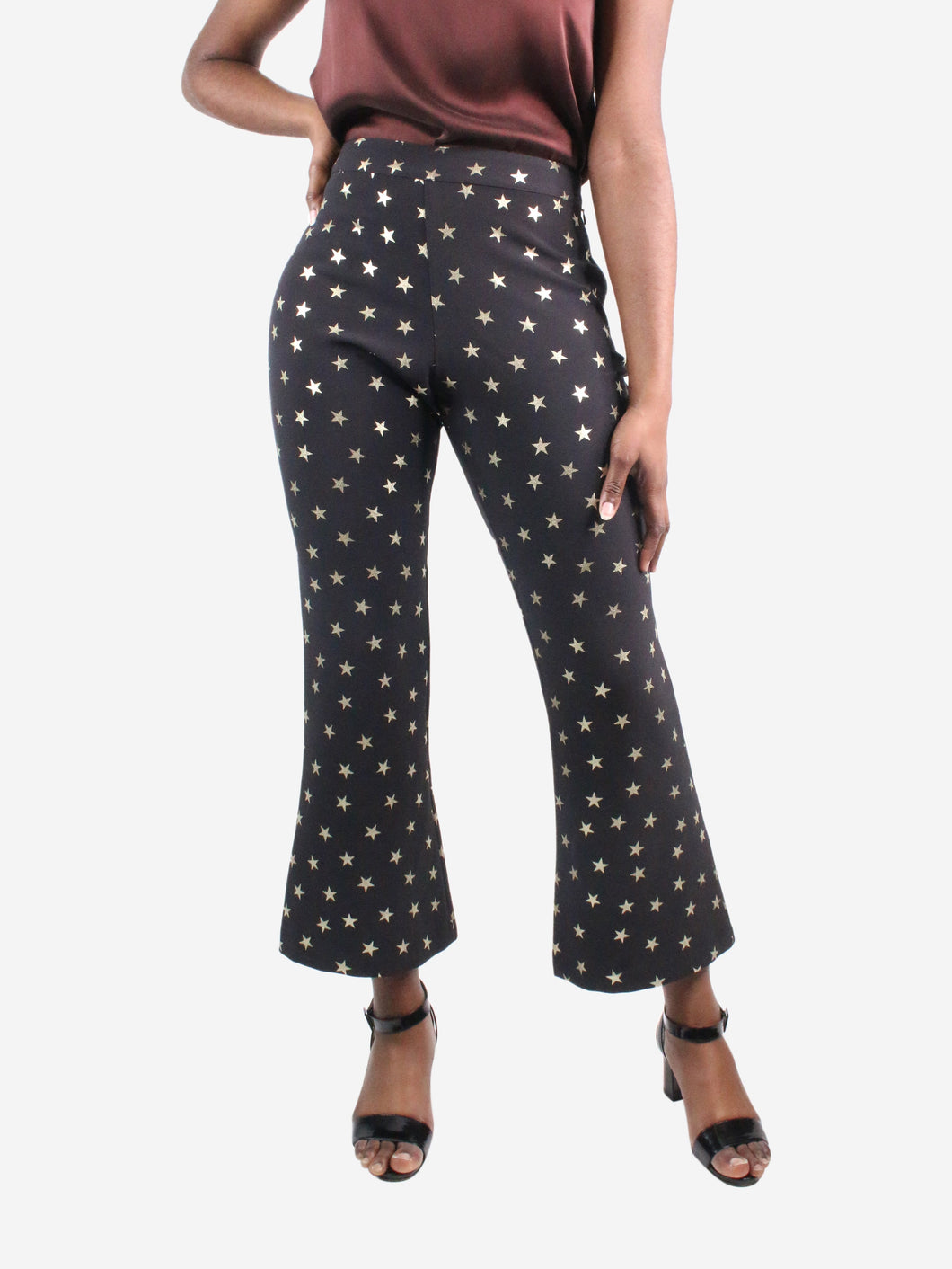 Black star print trousers - size S Trousers Rixo 