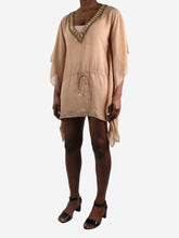 Load image into Gallery viewer, Neutral beaded kaftan - size 1 Dresses Heidi Klein 

