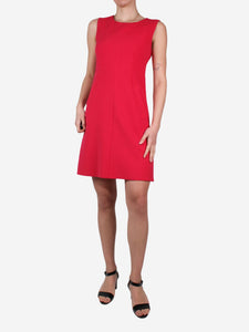 Diane Von Furstenberg Red sleeveless pocket dress - size US 4