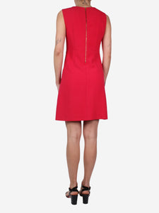 Diane Von Furstenberg Red sleeveless pocket dress - size US 4