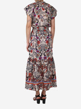 Load image into Gallery viewer, Multicolour paisley printed blouse and skirt set - size UK 6 Sets ME+EM 
