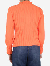 Load image into Gallery viewer, Orange wool high-neck jumper - size UK 6 Knitwear Victoria Victoria Beckham 
