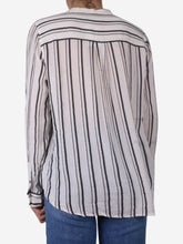 Load image into Gallery viewer, White cotton-blend striped shirt - size FR 42 Tops Isabel Marant 
