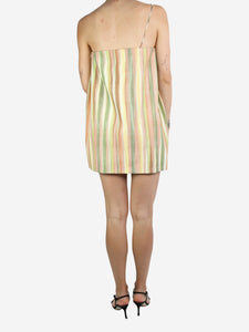 Jacquemus Multicolored sleeveless striped mini dress - size FR 36