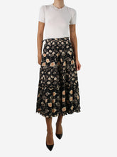 Load image into Gallery viewer, Black floral printed skirt - size US 8 Skirts Ulla Johnson 

