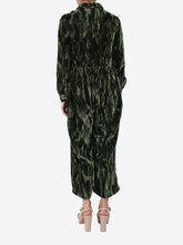 Load image into Gallery viewer, Green velvet cropped jumpsuit - size UK 8 Dresses Shrimps 
