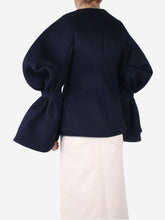 Load image into Gallery viewer, Blue La Reconstruction wool coat - size FR 34 Coats &amp; Jackets Jacquemus 
