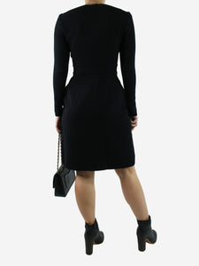 Diane Von Furstenberg Black long-sleeved dress - size US 2
