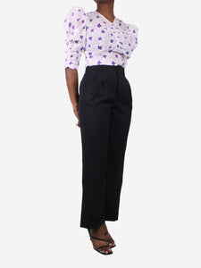 Isabel Marant Purple floral blouse - size FR 38
