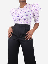 Load image into Gallery viewer, Purple floral blouse - size FR 38 Tops Isabel Marant 
