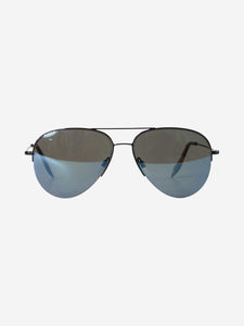 Victoria Beckham Black aviator sunglasses