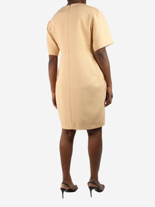 Celine Neutral v-neck dress - size FR 42