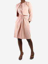 Load image into Gallery viewer, Pink sleeveless knot dress and jacket set - size FR 36/38 Sets Paule Ka 
