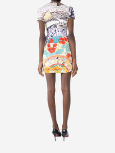Mary Katrantzou Multi floral printed mini dress - size UK 6