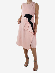 Roksanda Pink sleeveless asymmetric dress - size UK 12