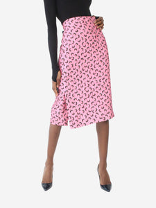 Marni Pink printed midi skirt with elasticated waist band- size IT 38