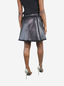 Saint Laurent Black leather skirt - size FR 44