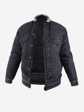 Load image into Gallery viewer, Black quilted denim jacket - size FR 46 Coats &amp; Jackets Balenciaga 
