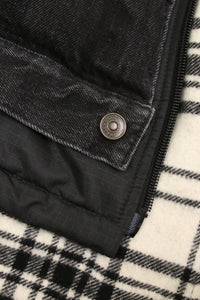 Balenciaga Black quilted denim jacket - size FR 46