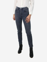 Load image into Gallery viewer, Grey high-rise straight-fit jeans - size XS Trousers Citizens of Humanity 
