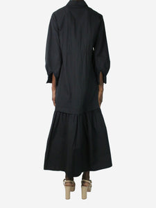 Co Black long-sleeve midi dress - size XS