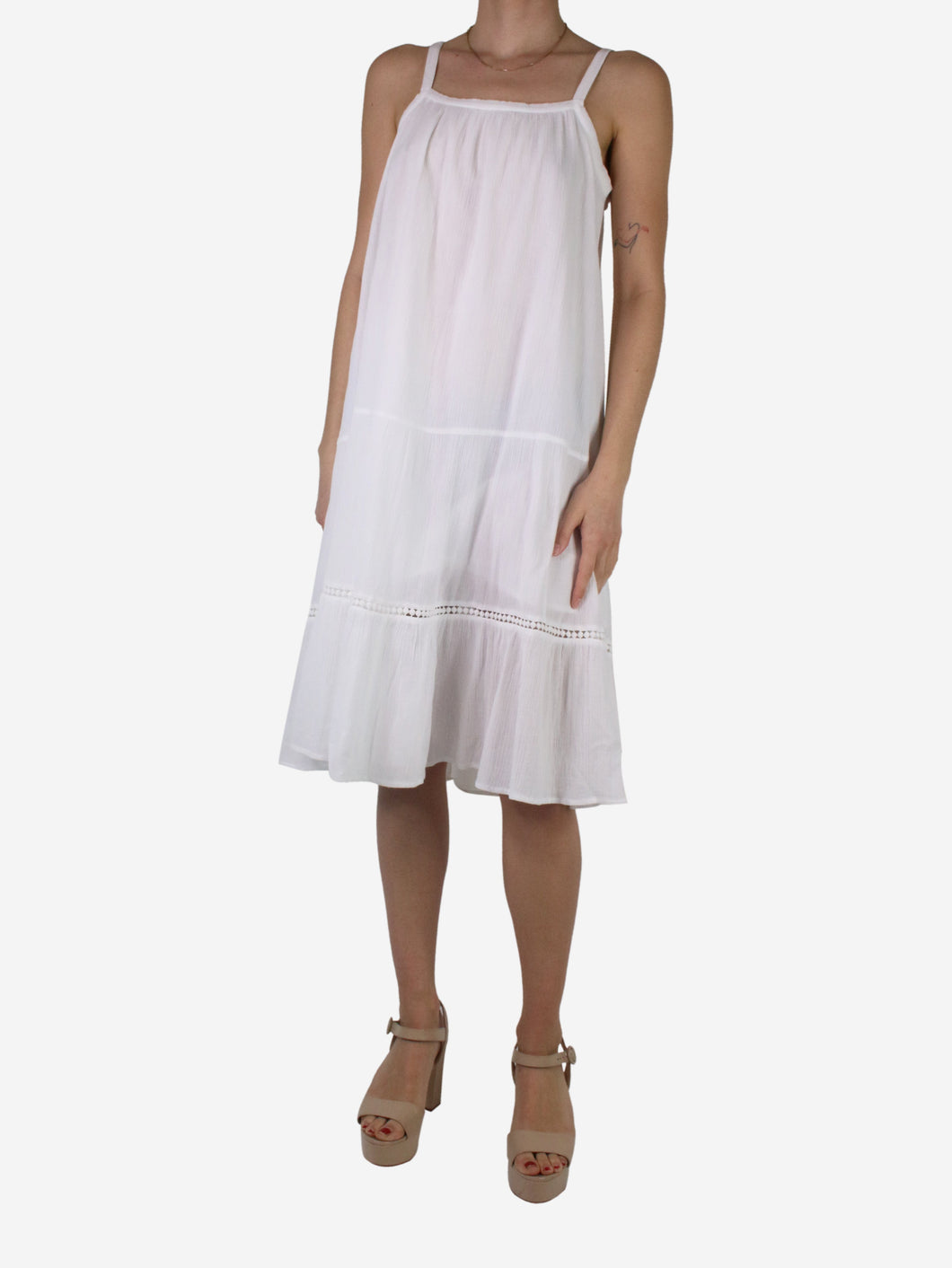 White slip on dress - size UK 10 Dresses ME+EM 