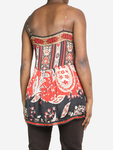 Isabel Marant Etoile Red floral cami top - size UK 12