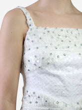 Load image into Gallery viewer, White bejewelled sequin dress - size 6 Dresses Chanel 
