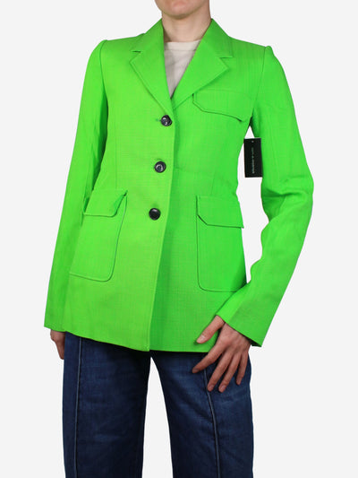 Green tailored blazer - size UK 6 Coats & Jackets Victoria Beckham 