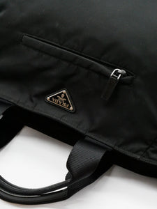 Prada Black re-nylon tote bag