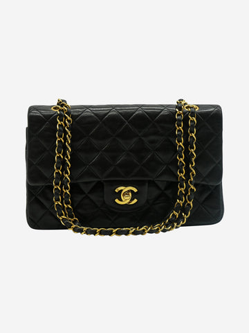 Black classic quilted double-flap shoulder bag with gold hardware Shoulder bags Chanel 