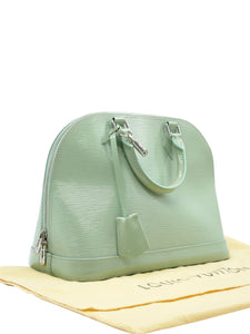 Louis Vuitton pre-owned green Electric epi leather Alma PM handbag