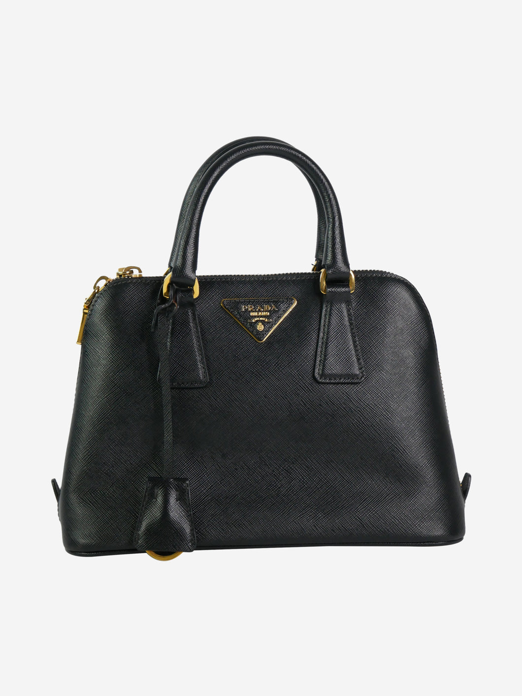 Black Lux Promenade 2013 saffiano bag Top Handle Bags Prada 