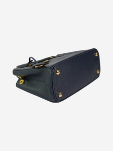 Prada Blue Galleria Saffiano leather medium bag with gold hardware