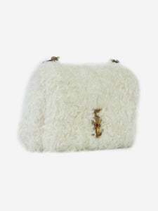 Burberry White Mohair blend small Lola bag