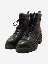Load image into Gallery viewer, Grey leather chunky boots - size EU 39 Boots Pierre Hardy 
