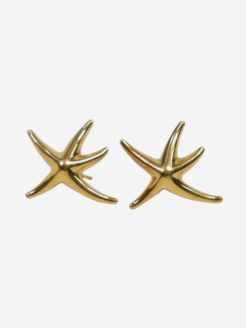 Gold starfish earrings Jewellery Tiffany & Co. 