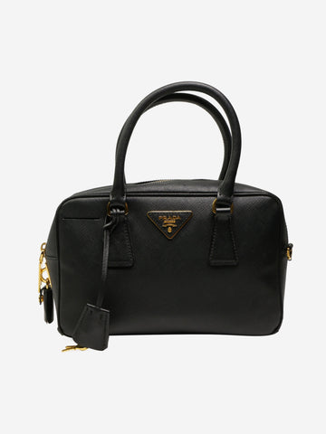 Black Saffiano leather top handle bag Cross-body bags Prada 