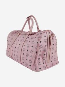 MCM Pink Ottomar Weekender bag