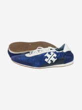 Load image into Gallery viewer, Blue suede trainers - size UK 6.5/7 Trainers Tory Burch 
