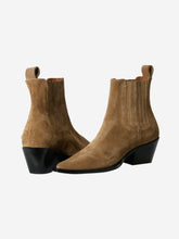 Load image into Gallery viewer, Brown suede ankle boots - size EU 38 Boots Anine Bing 
